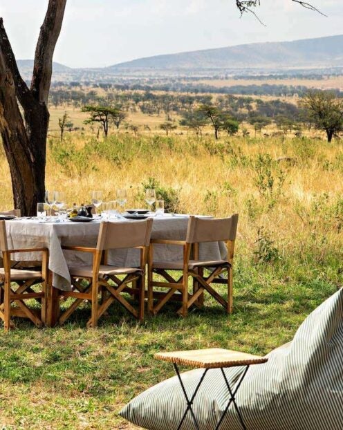 Dining table on the Serengeti